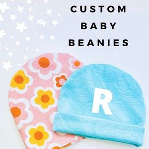 Personalized baby hat, custom baby hat, custom baby beanie, monogramed baby hat